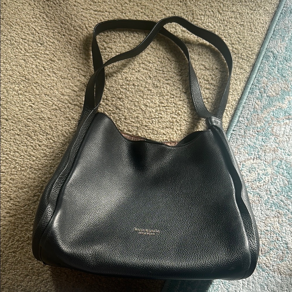 Knott Kate Spade Black Leather Shoulder Bag